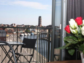 Old town view in the Ohlerich warehouse Wismar